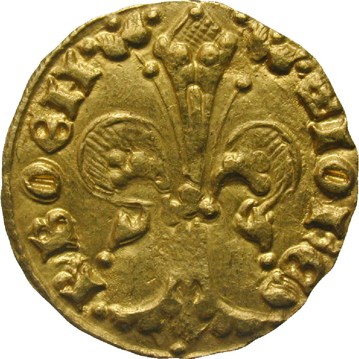 Kingdom of Bohemia, John of Luxemburg, Goldgulden (obverse)