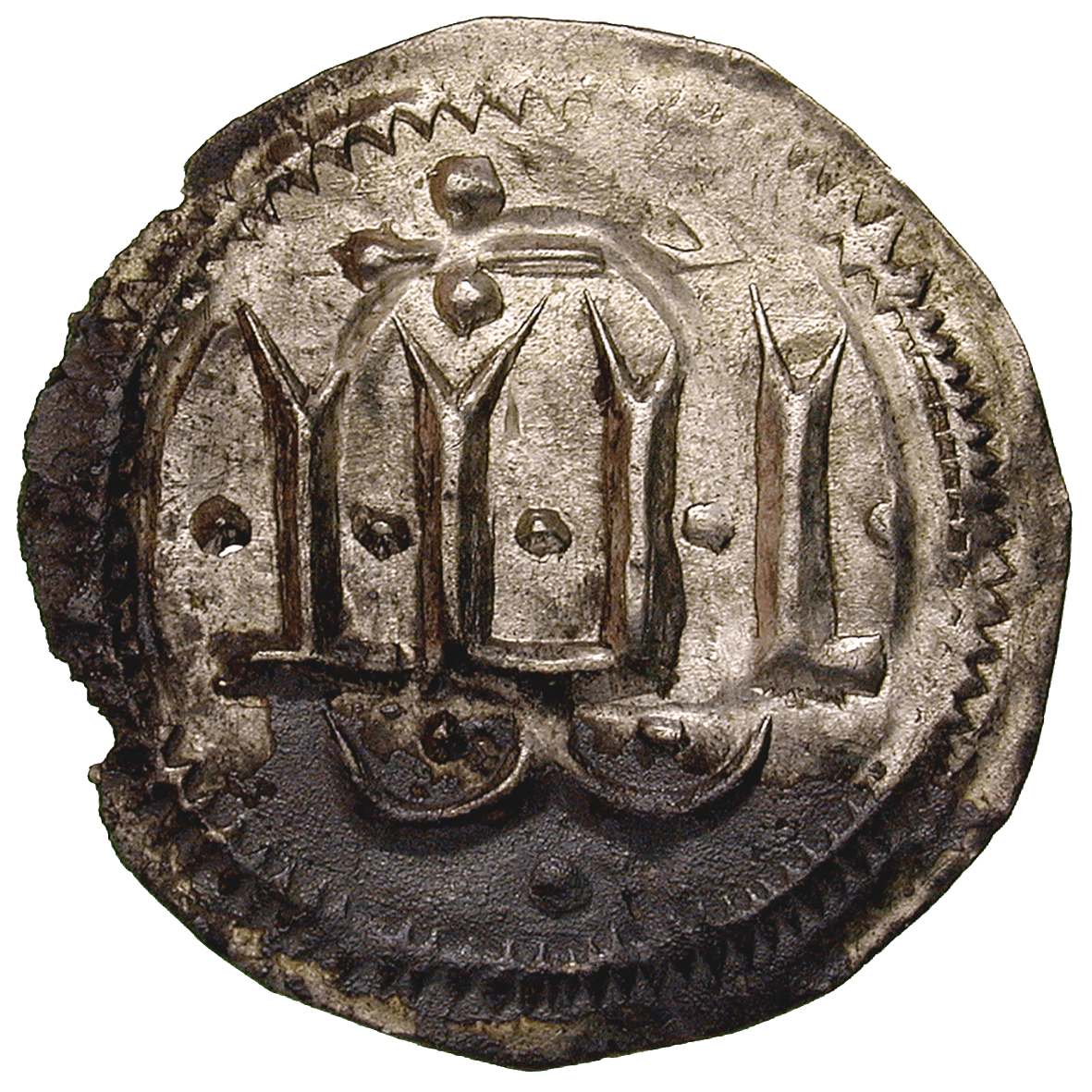 Kingdom of Denmark, Harald I Bluetooth, Denarius (obverse)