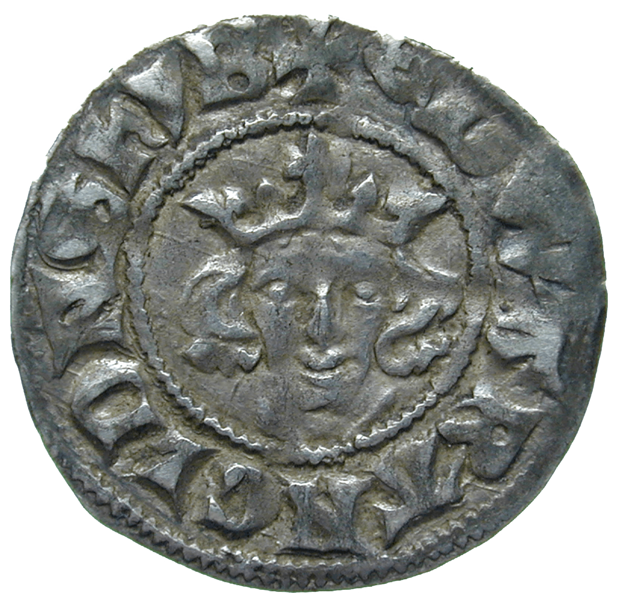 Kingdom of England, Edward I, Penny (obverse)