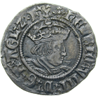 Kingdom of England, Henry VIII, Half Groat (obverse)