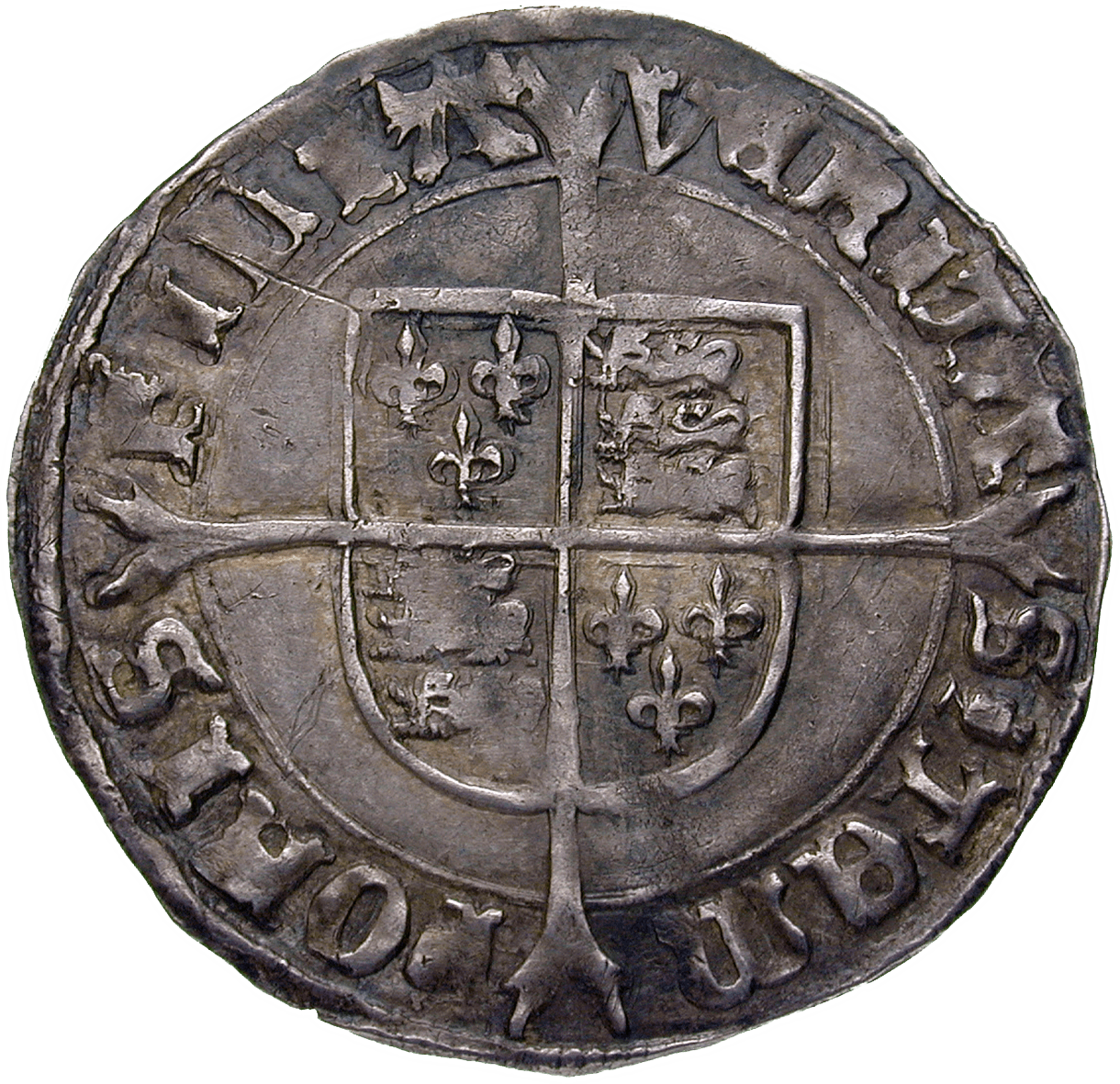 Kingdom of England, Mary I, Groat (reverse)