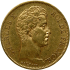 Kingdom of France, Charles X, 40 Francs 1828 (obverse)