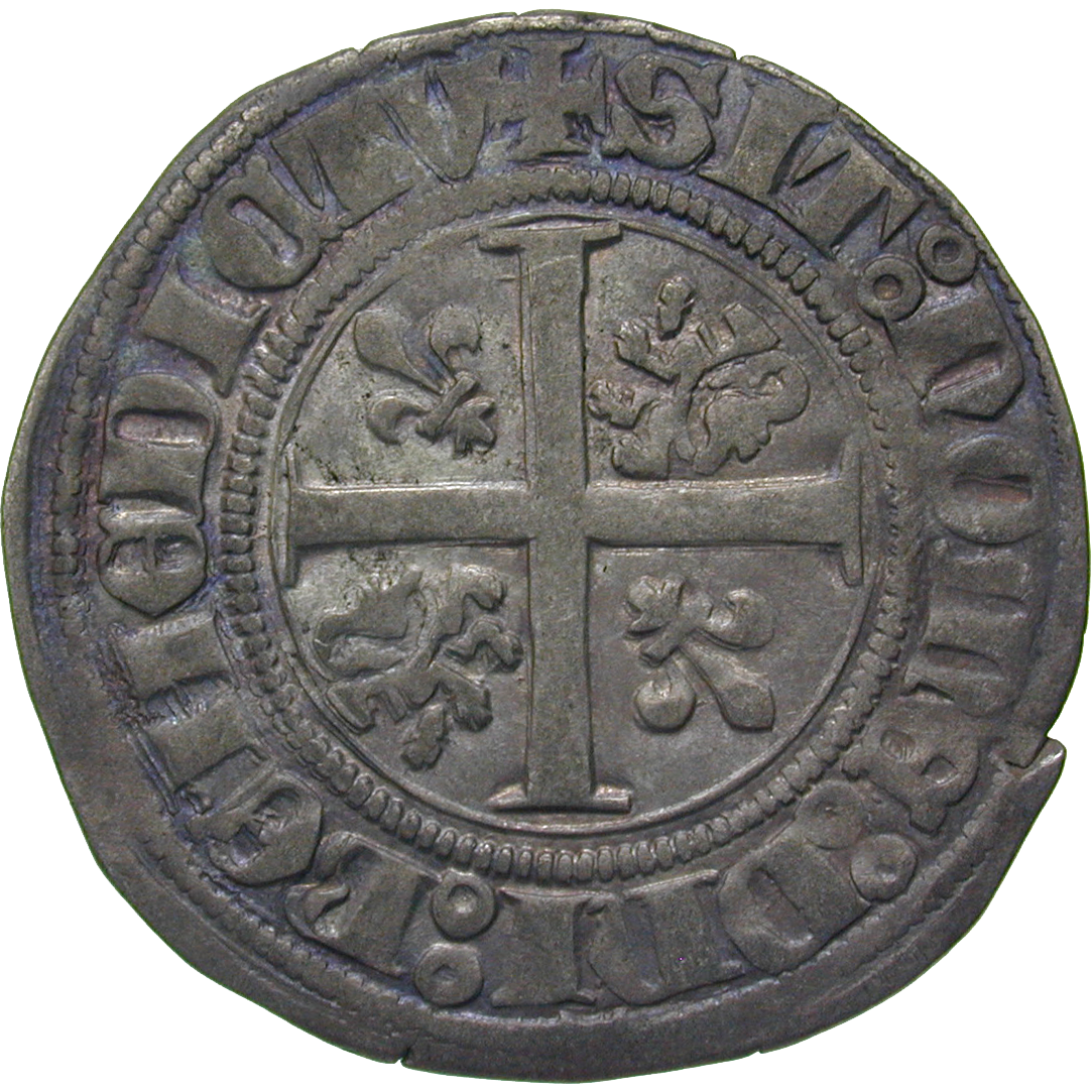 Kingdom of France, Duchy of Burgundy, Philip III the Good, Blanc d'argent (reverse)