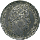 Kingdom of France, Louis Philippe I, 2 Francs 1848 (obverse)