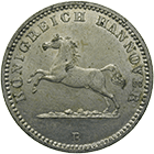 Kingdom of Hannover, George V, 1 Groschen 1863 (obverse)