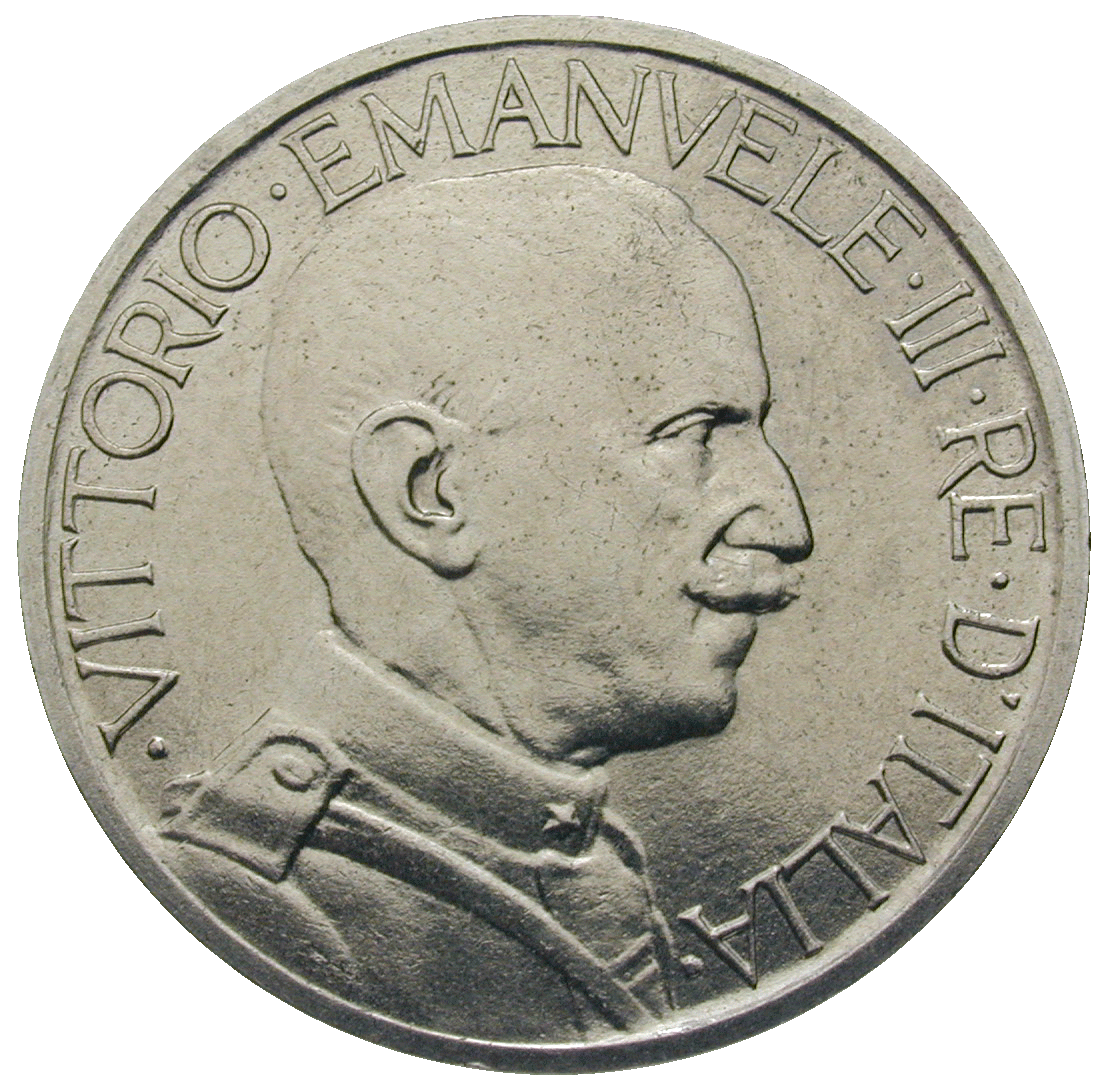 Kingdom of Italy, Victor Emmanuel III, 2 Lire 1930 (obverse)