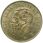 Kingdom of Italy, Vittorio Emanuele II, 1 Centesimo 1861 (obverse)