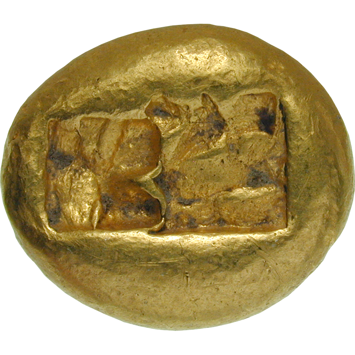 Kingdom of Lydia, Croesus, Heavy Gold Stater (reverse)
