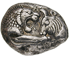 Kingdom of Lydia, Croesus, Stater (obverse)