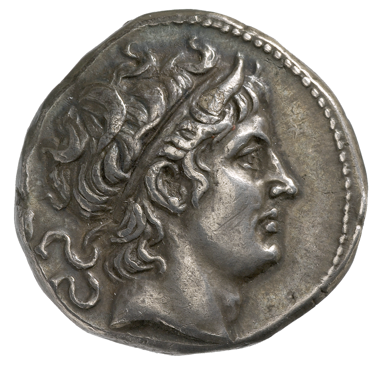Kingdom of Macedon, Demetrius I Poliorcetes, Tetradrachm (obverse)