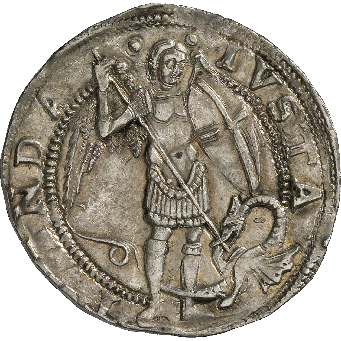 Kingdom of Napels, Ferdinand I of Aragon, Coronato  (reverse)