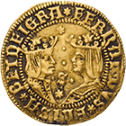 Kingdom of Spain, Isabella I and Ferdinand II, Double Excelente (obverse)