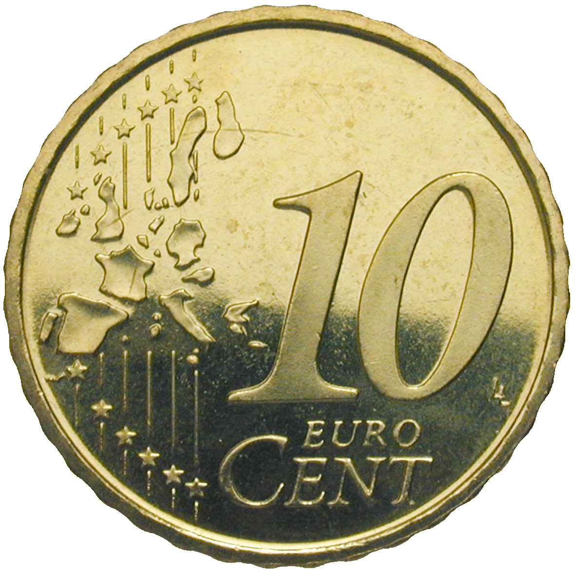 Kingdom of Spain, Juan Carlos, 10 Euro Cent 2004 (reverse)