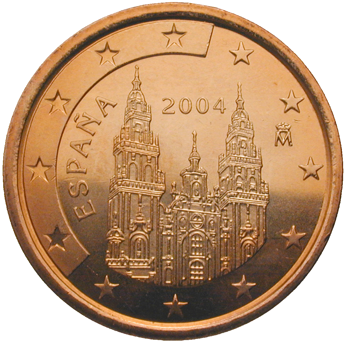 Kingdom of Spain, Juan Carlos, 5 Euro Cent 2004 (obverse)