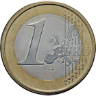 Kingdom of Spain, Juan Carlos I, 1 Euro 2001 (obverse)