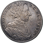 Kingdom of Sweden, Charles XII, Riksdaler 1713 (obverse)