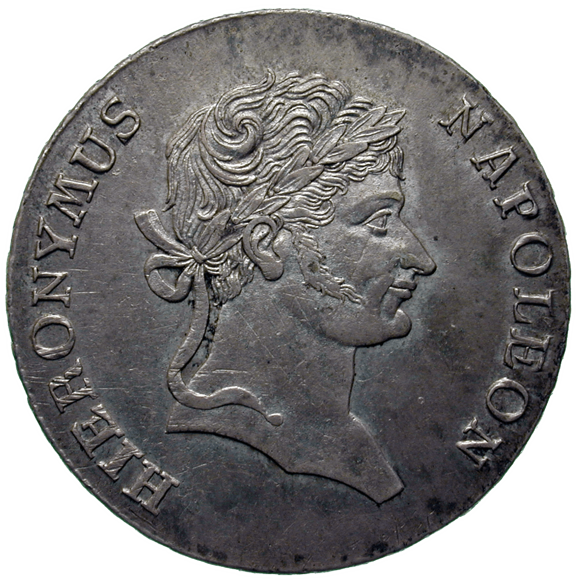 Kingdom of Westphalia, Jerome Napoleon, Convention Taler 1812 (obverse)