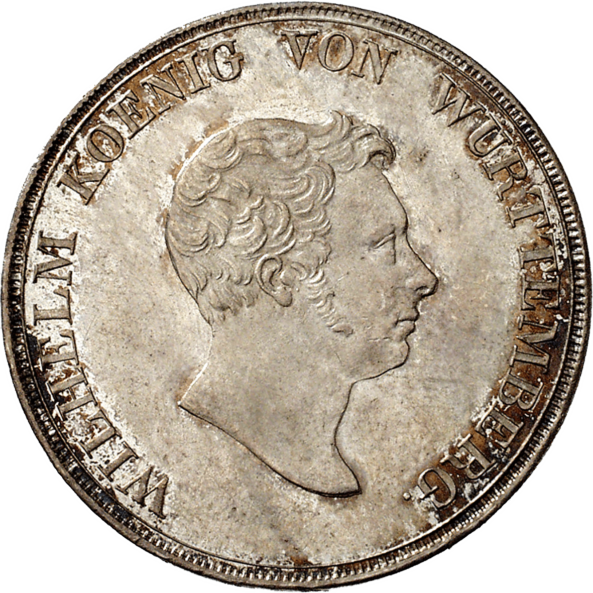 Kingdom of Württemberg, Wilhelm I, Crown Taler 1825 (obverse)