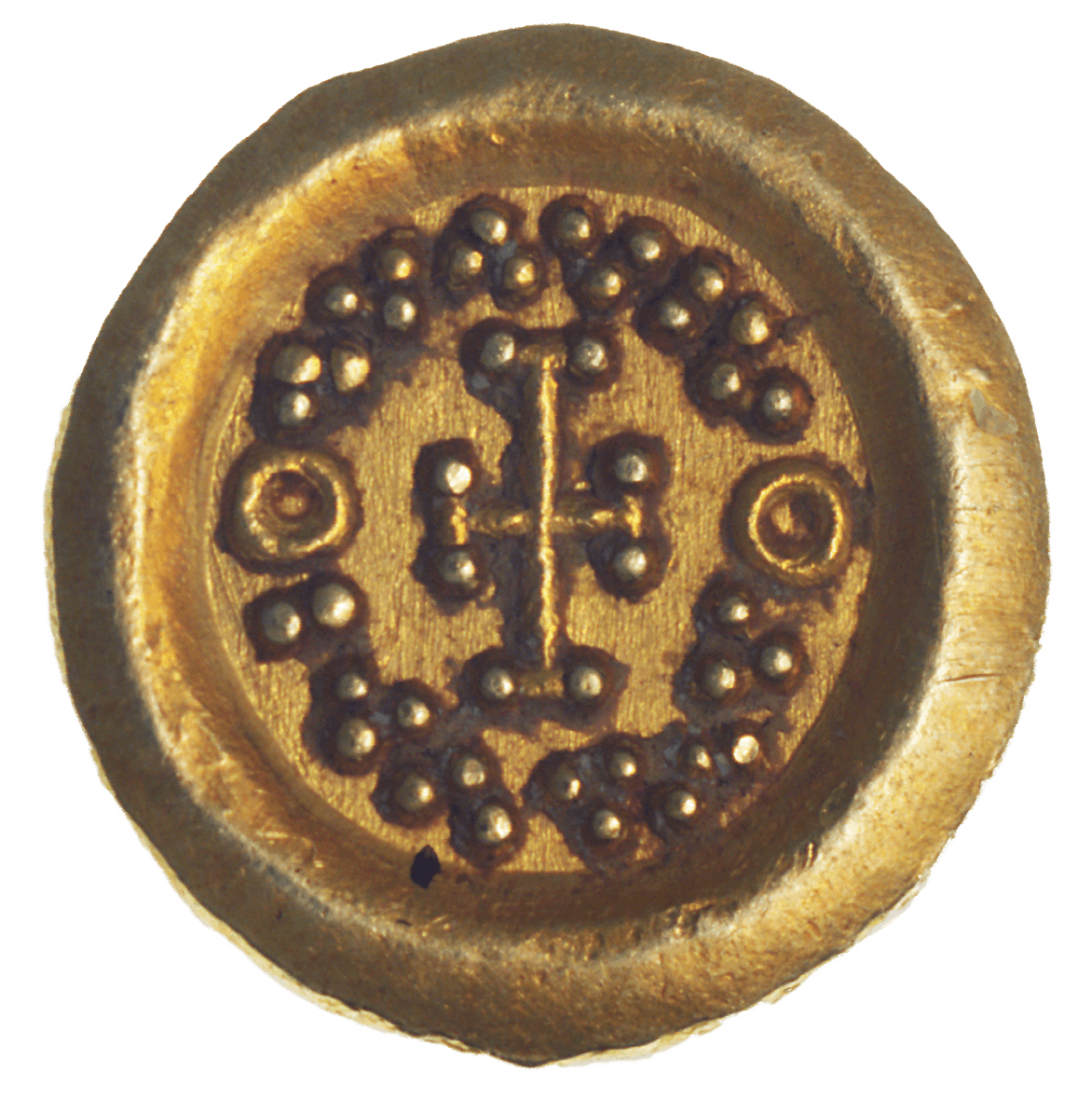 Kingdom of the Lombards, Perctarit, Tremissis (reverse)