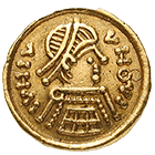 Kingdom of the Lombards, Tremissis (obverse)