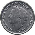 Kingdom of the Netherlands, Wilhelmina, 10 Cents 1948 (obverse)