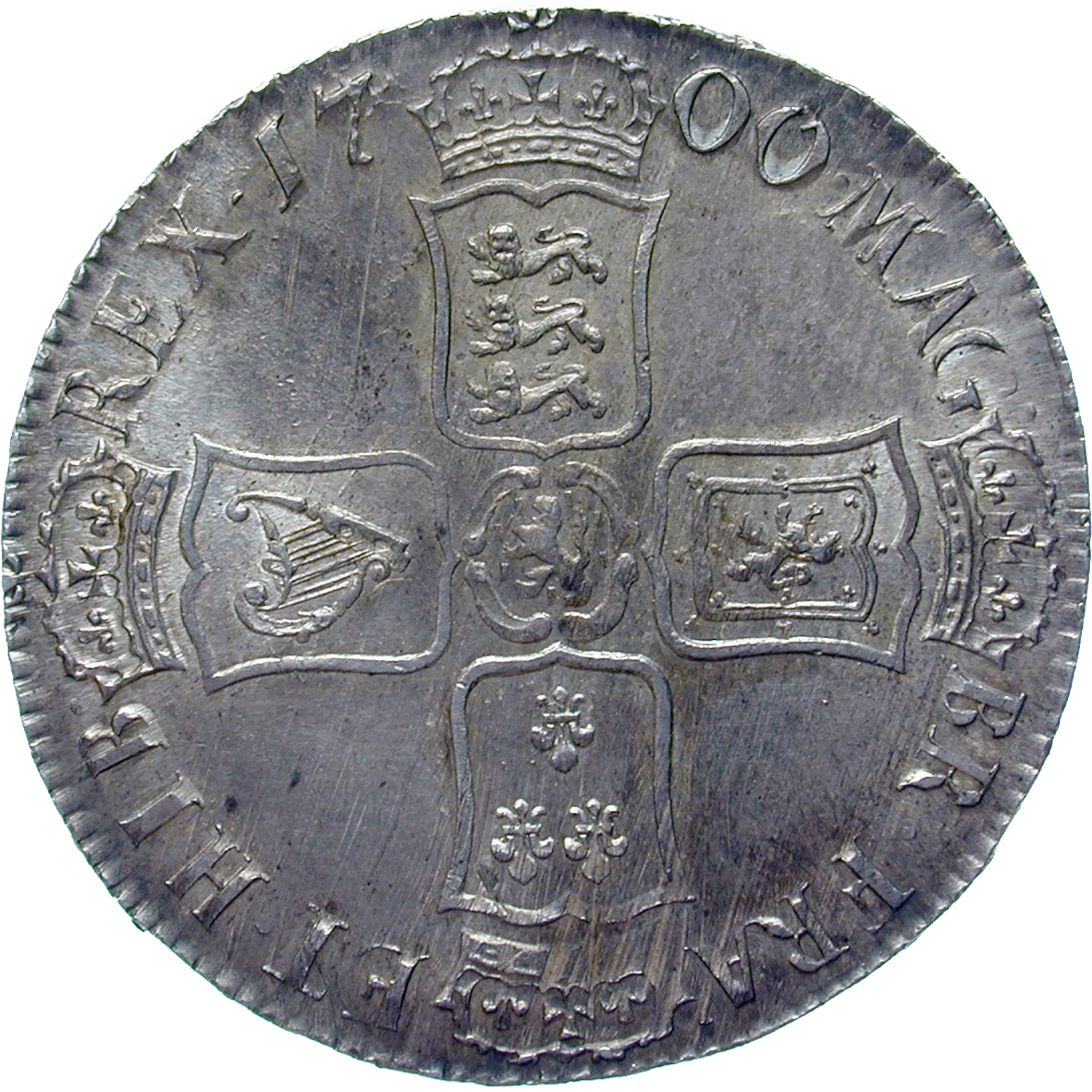 Kingom of England, William III, Crown 1700 (reverse)