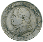 Kirchenstaat, Pius IX., 1 Soldo 1867 (obverse)