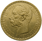 Königreich Dänemark, Christian IX. für Dänisch-Westindien (Jungferninseln), 4 Daler oder 20 Franc 1904 (obverse)