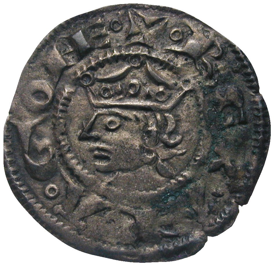 Königreich Frankreich, Grafschaft Provence, Alfons II. von Aragon, Denier (obverse)
