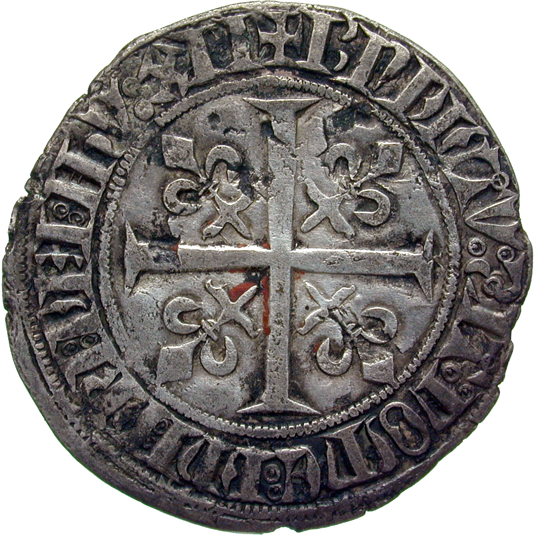Königreich Frankreich, Johann II. der Gute, Gros (reverse)