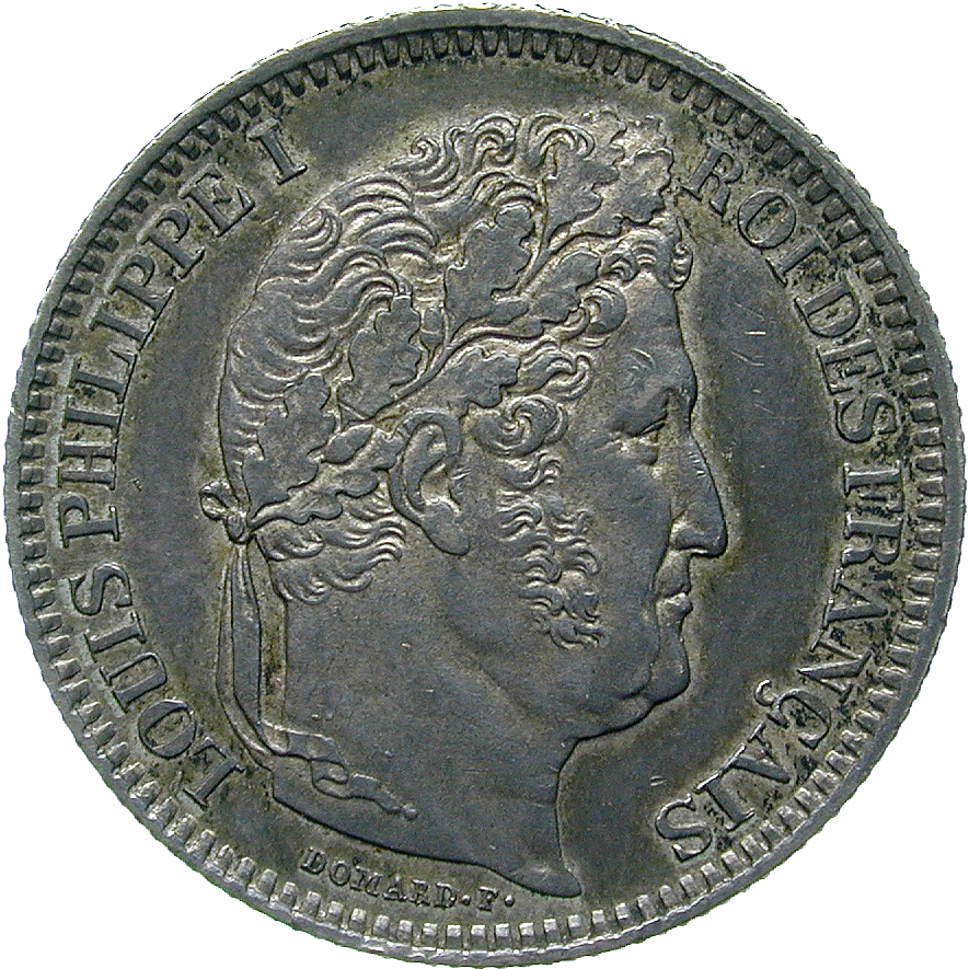 Königreich Frankreich, Louis Philippe I., 2 Francs 1848 (obverse)