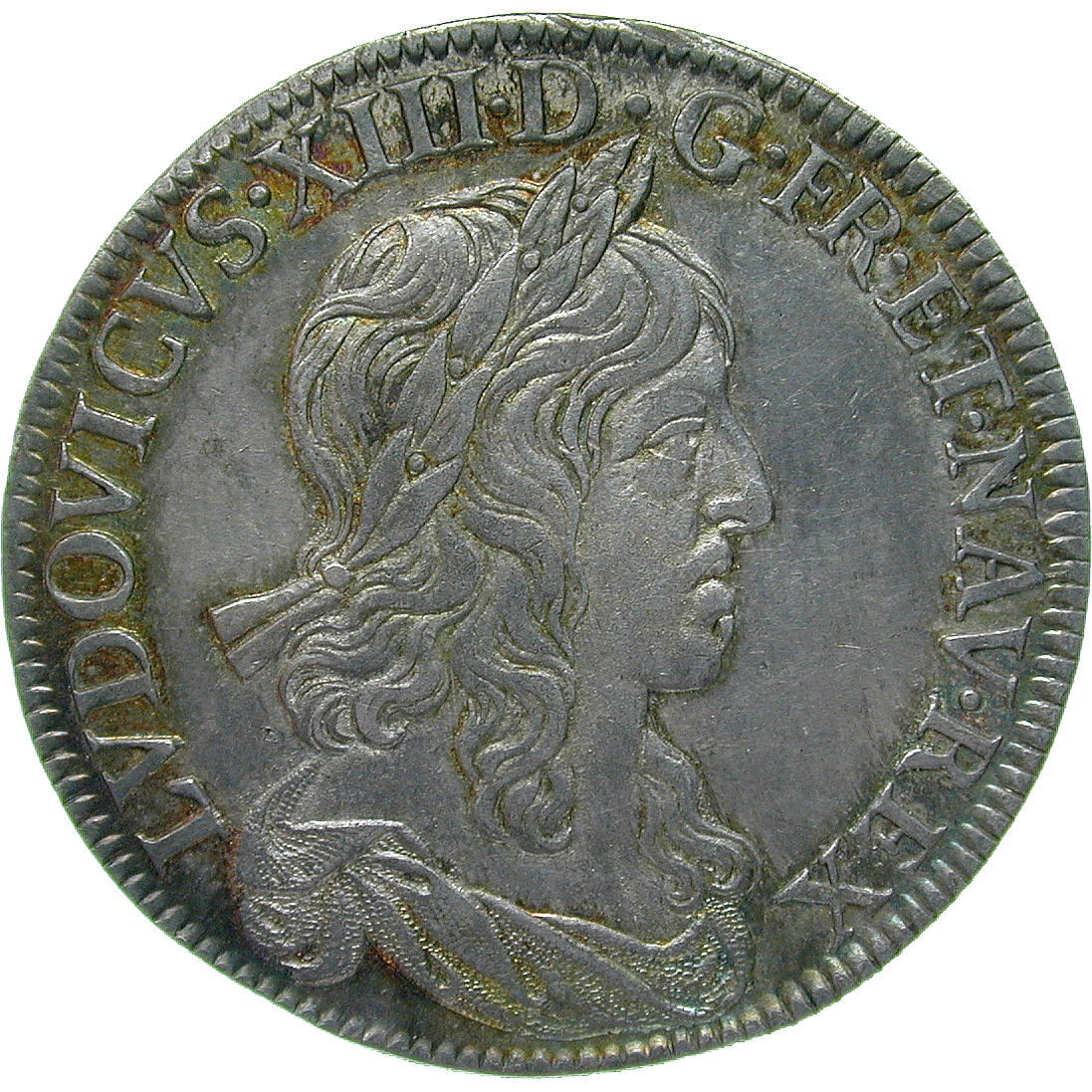 Königreich Frankreich, Ludwig XIII., 1/4 Ecu 1642 (obverse)