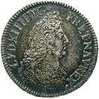 Königreich Frankreich, Ludwig XIV., 1/2 Ecu aux insignes 1701 (obverse)