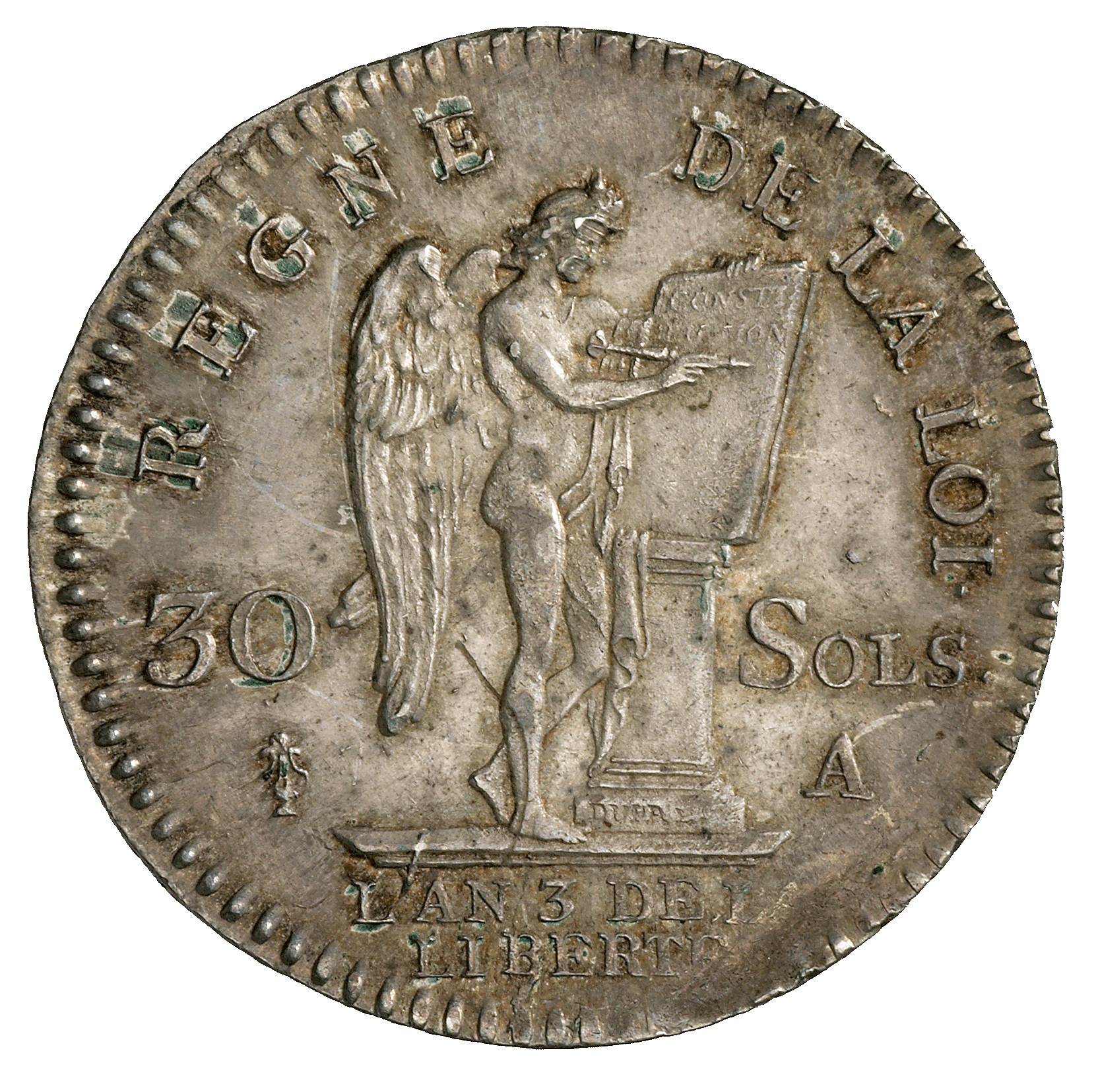 Königreich Frankreich, Ludwig XVI., 1/5 Ecu 1788 (reverse)