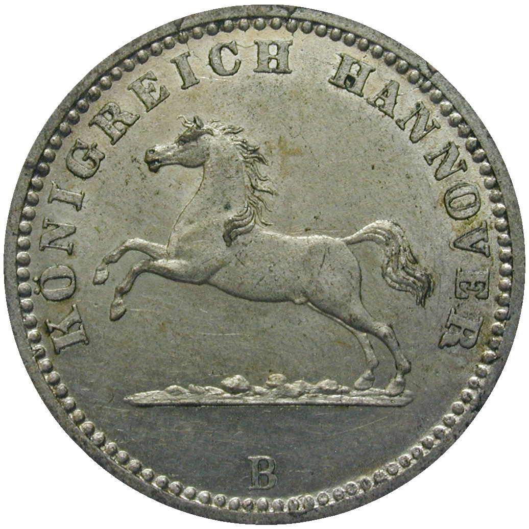 Königreich Hannover, Georg V., 1 Groschen 1863 (obverse)