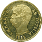 Königreich Italien, Umberto I., 20 Lire 1882 (obverse)