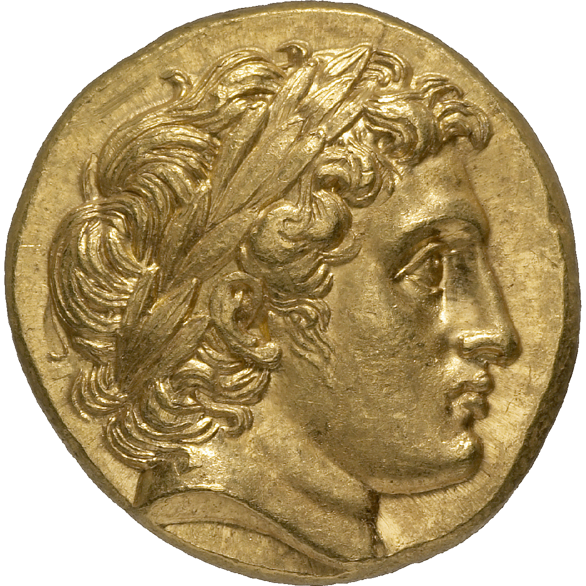 Königreich Makedonien, Alexander III. der Grosse im Namen von Philipp II., Stater (obverse)