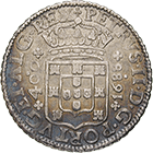 Königreich Portugal, Peter II., Cruzado Novo zu 480 Réis 1688 (obverse)