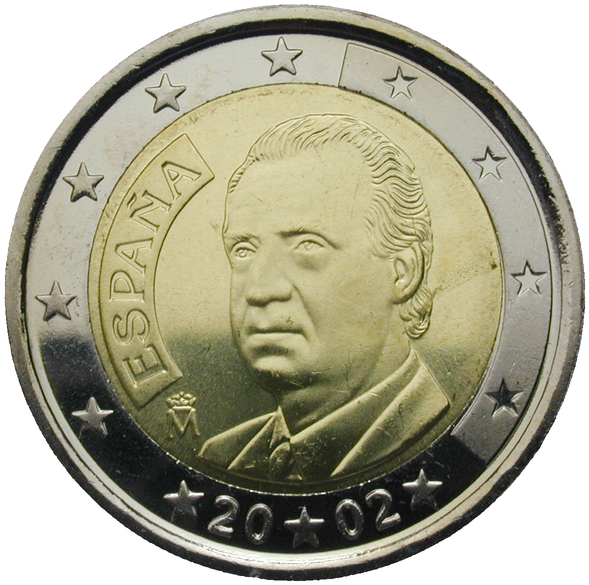 Königreich Spanien, Juan Carlos, 2 Euro 2002 (obverse)