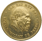 Königreich der Niederlande, Wilhelm III., 10 Gulden 1875 (obverse)