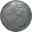 Mexico-China, Ferdinand VII. von Spanien, Real de a ocho (Peso) 1810 (obverse)
