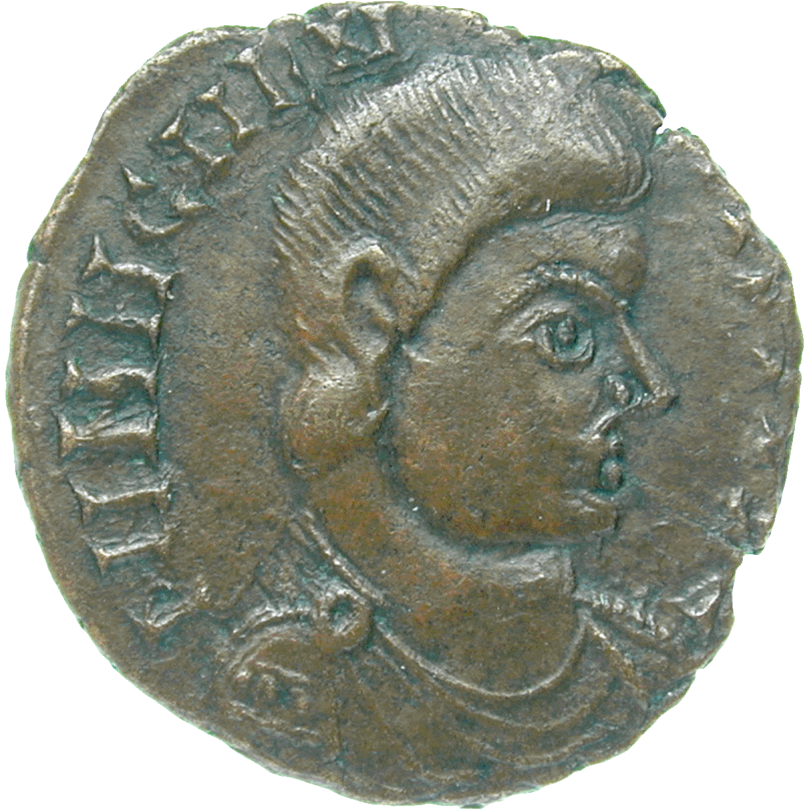 Migration Period, Undefined Germanic Issue in the Name of Magnentius, Maiorina? (obverse)