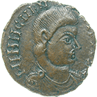 Migration Period, Undefined Germanic Issue in the Name of Magnentius, Maiorina? (obverse)