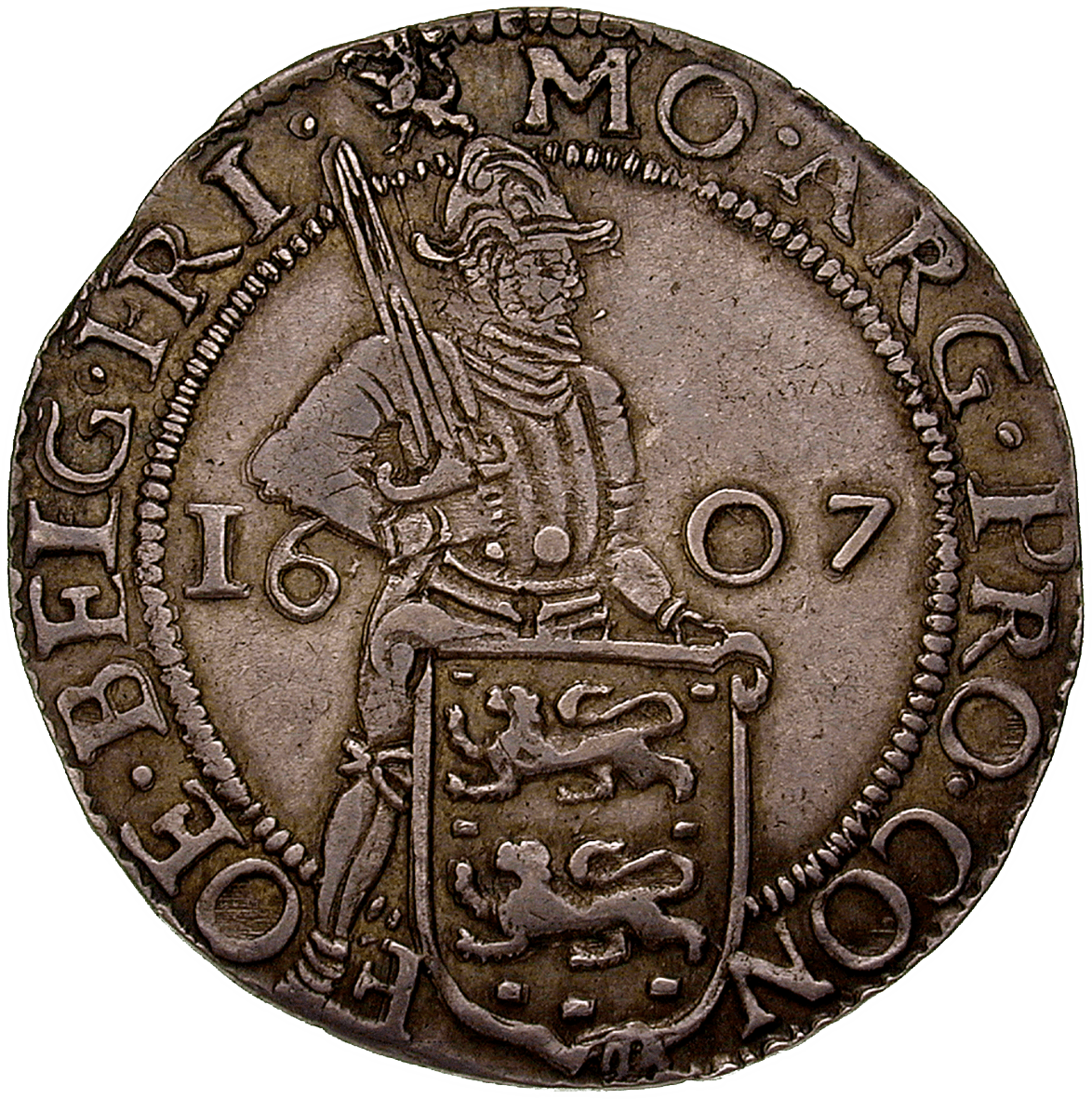 Netherlands, Province of Friesland, Shilling at 20 Groot 1607 (obverse)