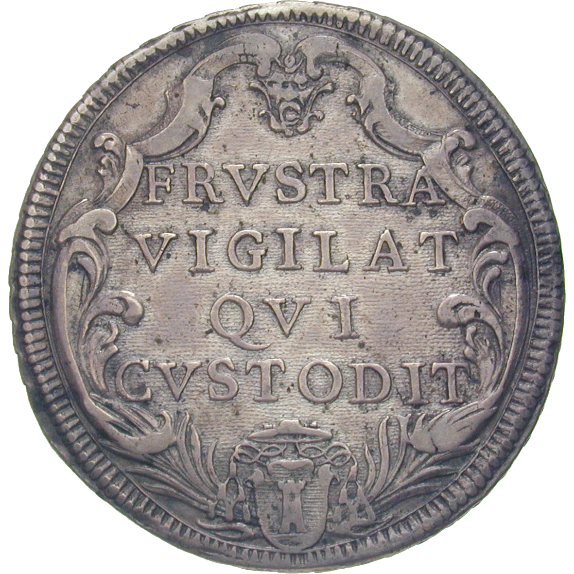 Papal States, Clement XII, 1/2 Piastra Year IV (reverse)