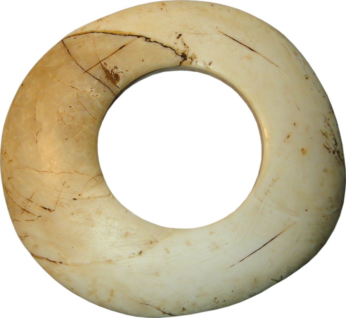 Papua New Guinea, Boiken People, Wenga Clam Shell Ring (reverse)