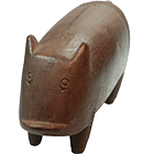 Papua New Guinea, Pig made from Wood (obverse)
