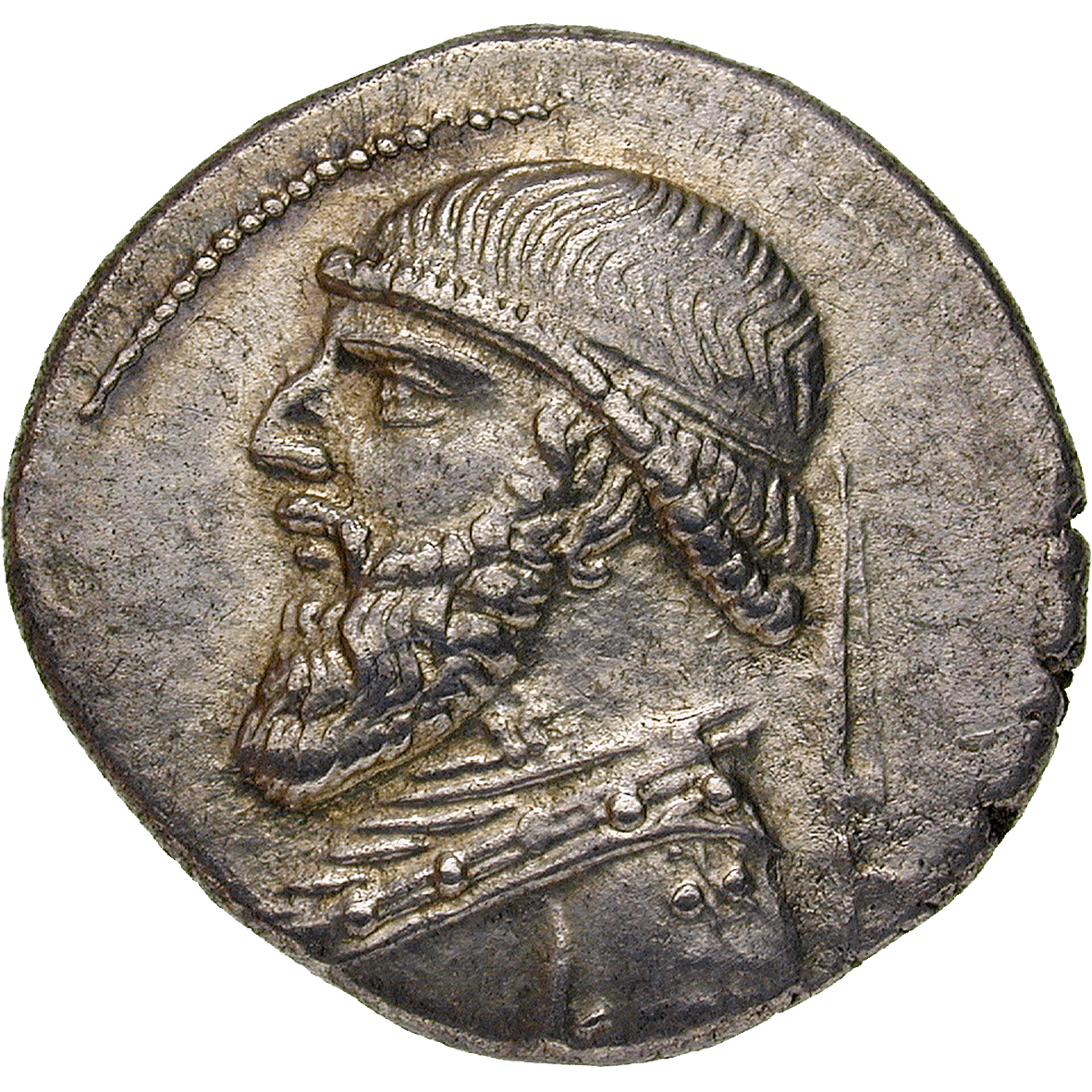 Partherreich, Mithridates II., Drachme (obverse)