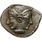 Persian Empire, Achaemenids, Mysia, Lampsacus, Diobol (obverse)