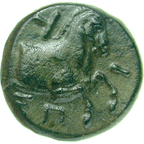 Persian Empire, Satrapy of Lydia and Ionia, Spithridates, Small Bronze Coin, Kyme (reverse)